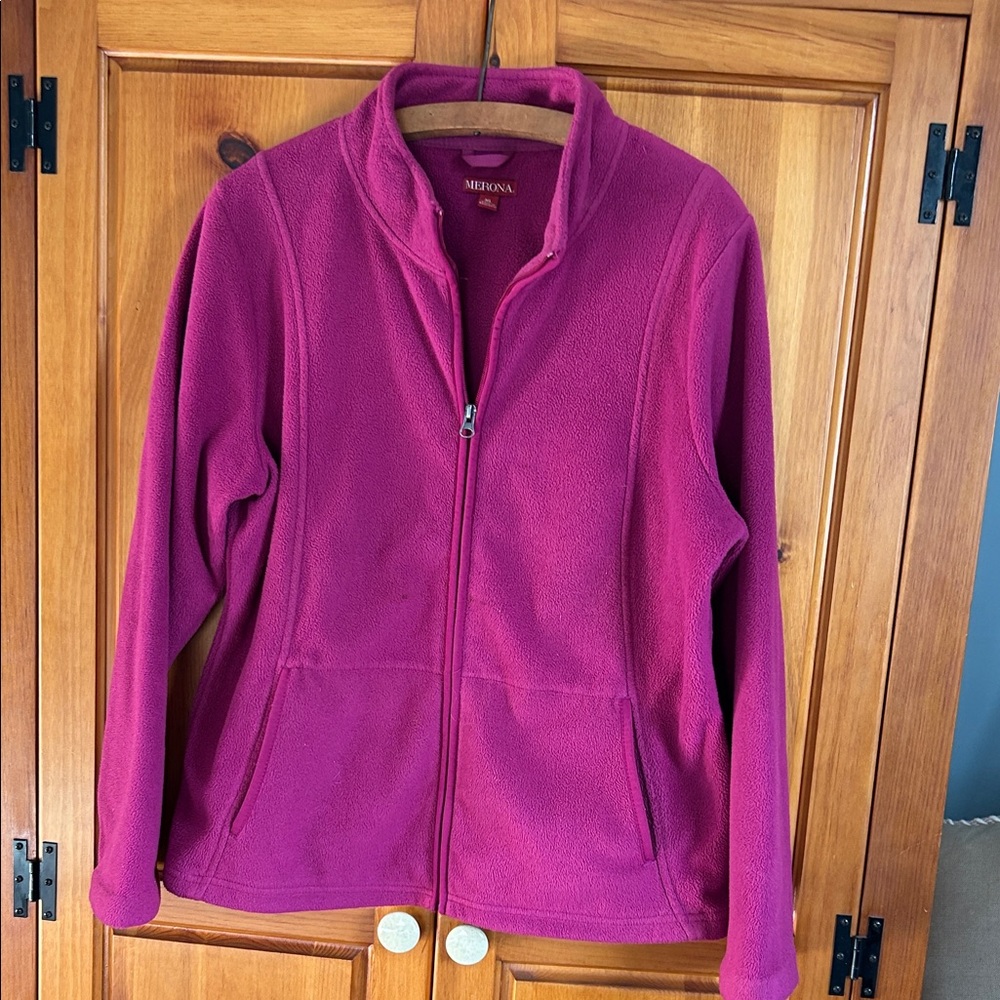 Merona Women's Magenta Fleece Jacket
